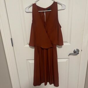 Theory Rust Backless Dress